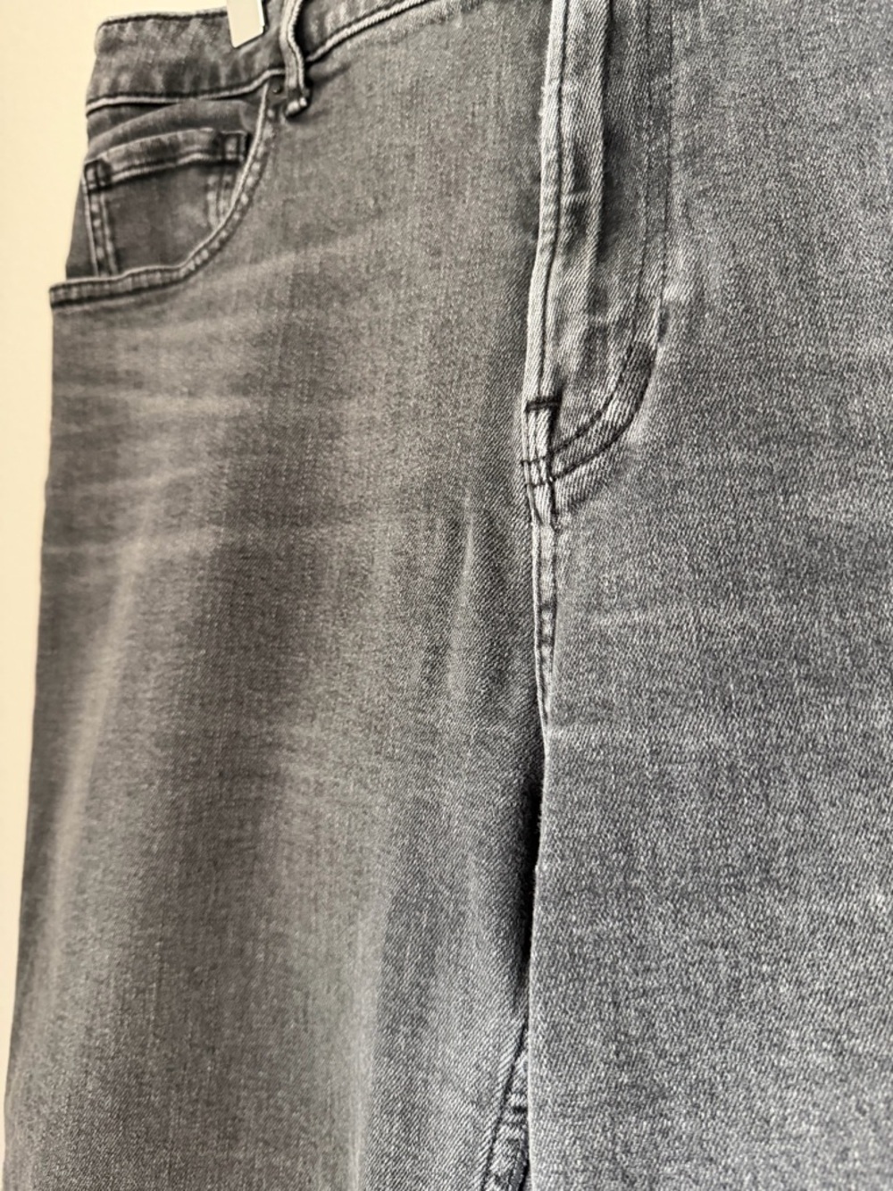 Everlane The Curvy Cheeky Jean Washed Black High Rise Straight Leg Denim Size 33 - Picture 5 of 9